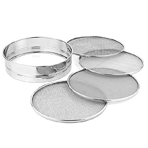 4 in 1 Stainless Steel Interchangeable Sieve Set of 4, Flour Chalni, Spices, Food Strainers, Atta Chalni, Jaali Channi Atta Maida Strainer