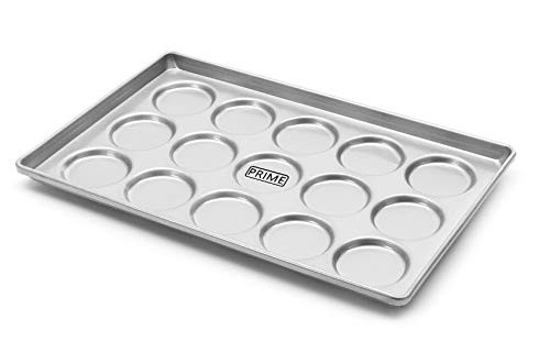 Large Steel Alloy Burger bun Baking Tray Pan, 16 inch by 24 inch, 15 Slots