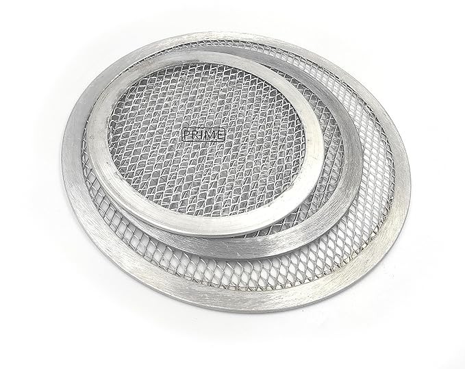 Multi Size Aluminum Pizza Tray Screen Mesh Baking Net (6,7,8 Inch)