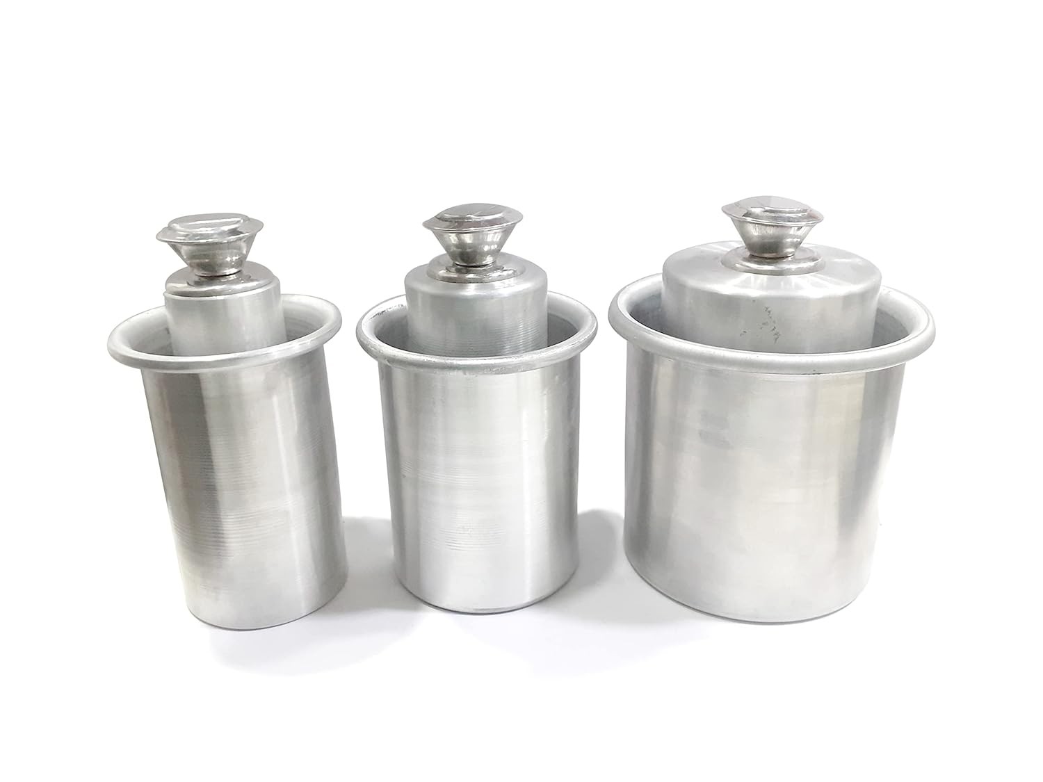 Aluminium Hurricane Candle Making Moulds (Set of 3 )