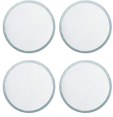 Aluminium Pizza Screen mesh Tray for Oven- Set of 4 Pieces (11 Inch)