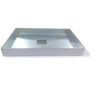 Aluminium Baking and Roasting Tray for Oven (Silver) 2 Inch deep