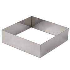 Stainless Steel Square Cut Out Fondant Cake Base/Pizza Baking Cutter