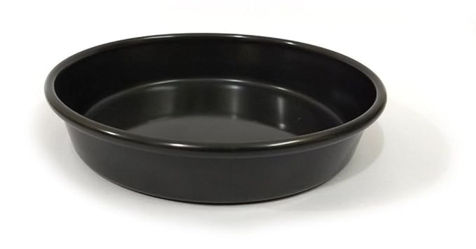 Black Non Stick Round Small Pan Microwave Oven Pizza Baking Dishes