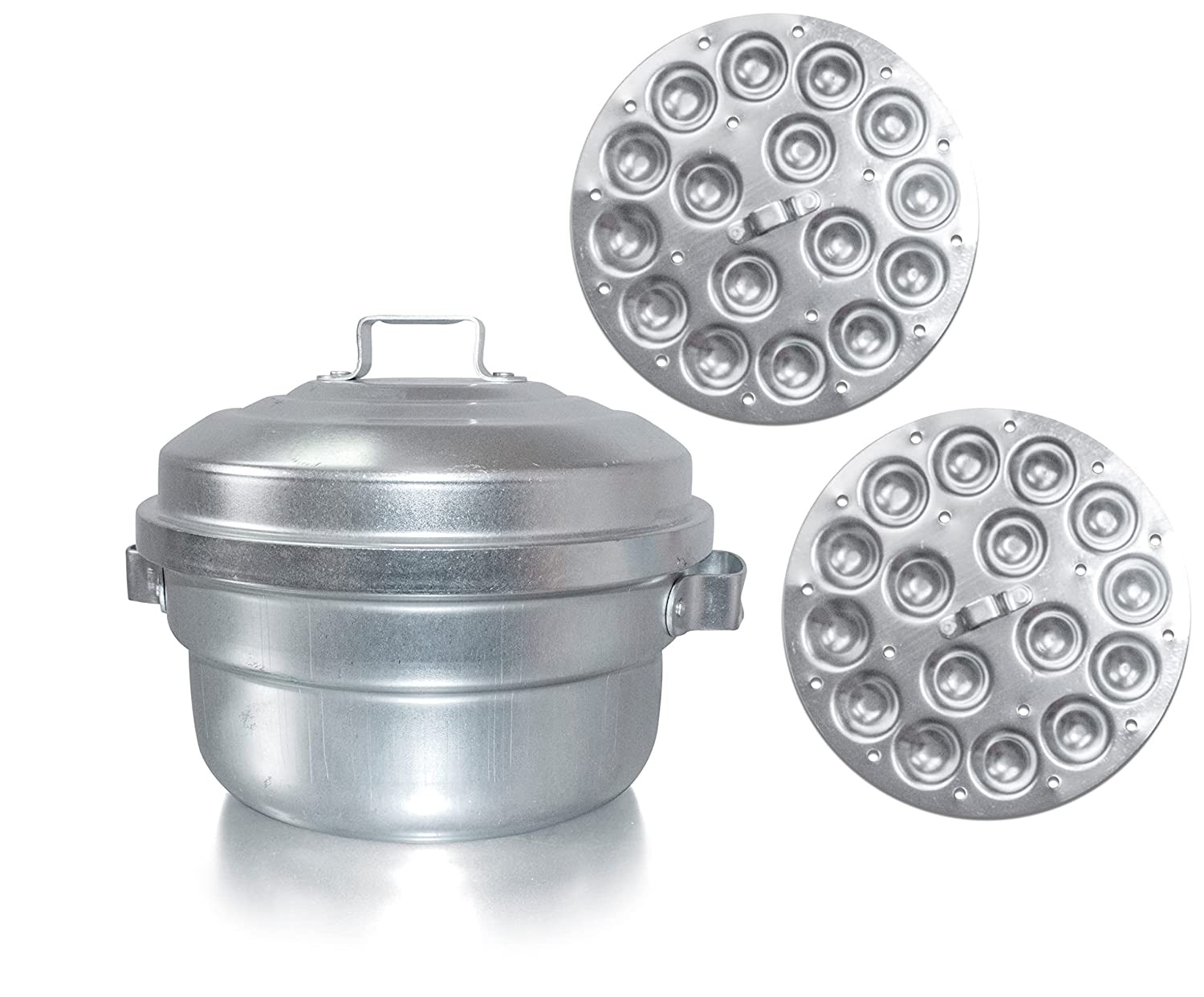 Mini Idli Pot Idli Maker, Anodized Aluminum Idli Cooker