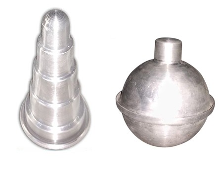 Aluminium Candle Making Moulds, Cake and Round Shape