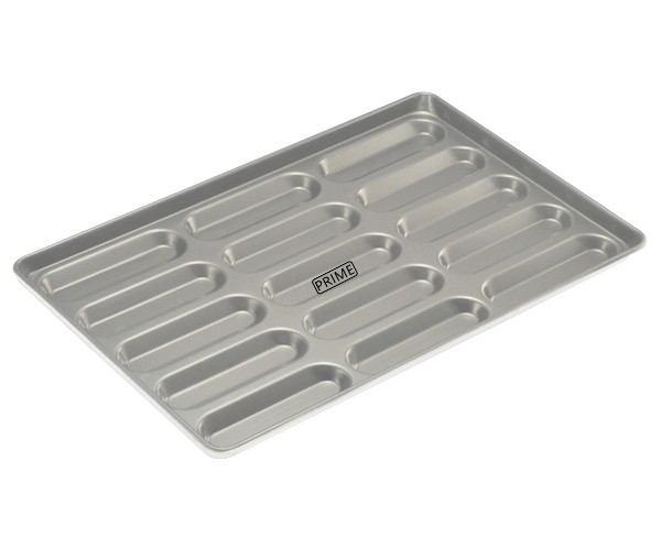 Steel Alloy hot Dog Baking Tray Pan, 16 inch by 24 inch, 15 Slots