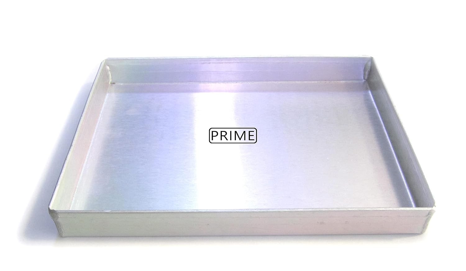 Aluminium Baking and Roasting Tray for Oven (Silver) (10x14)