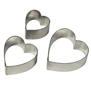 Stainless Steel Heart Shaped Cut Out Fondant Cake/Pizza Base Baking Cutter