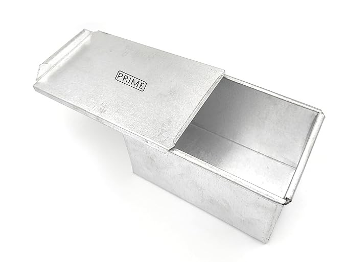 Rectangular tin Sandwich Bread Mould Loaf Tin Box with Cover (1 kg)