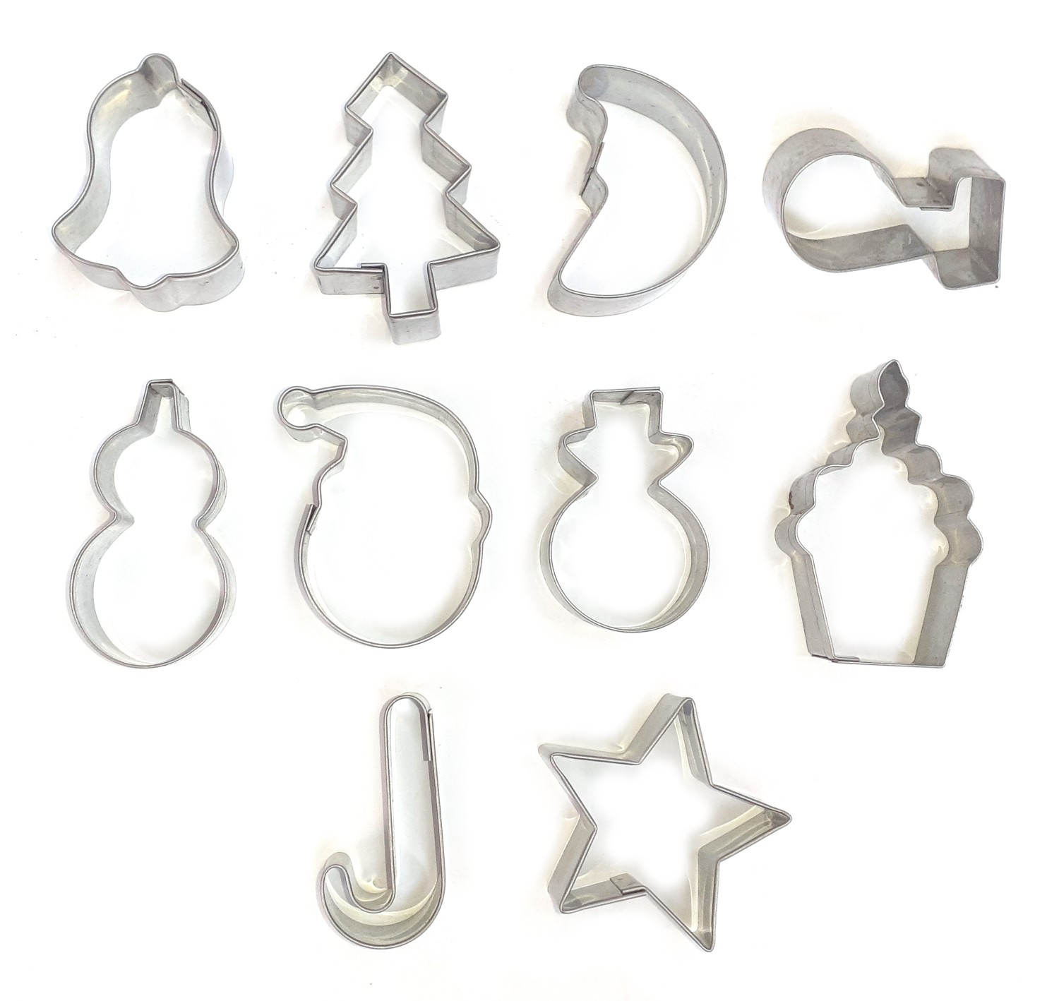 Christmas Special Cookie Cutter Set Biscuit Sugar Arts Fondant Cake Decoration Bakeware Tools, 10 Pieces