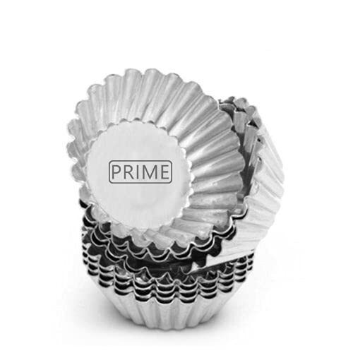 Small Aluminium Cup Cake Tart Pie Baking Mould - 12 Pcs