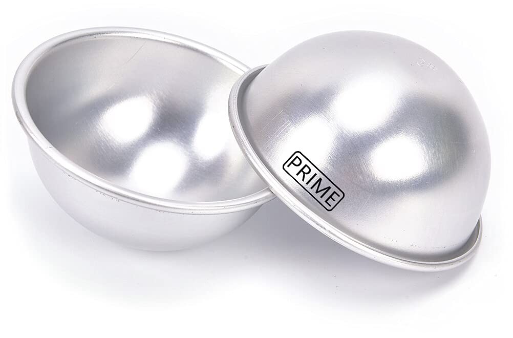 Aluminium Sphere Baking Half Round Cake Molds, Dome Shape Mold for Oven (6 Inch)