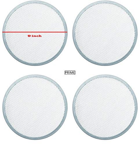 Aluminium Pizza Screen mesh Tray for Oven- Set of 4 Pieces (9 Inch)