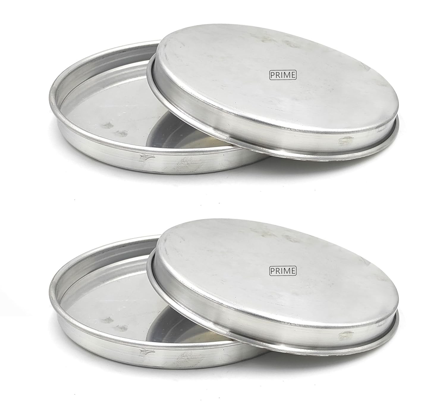 Aluminum Round Pizza Tray Pans for Oven (Set of 4 Pieces) (6 Inch, 4)